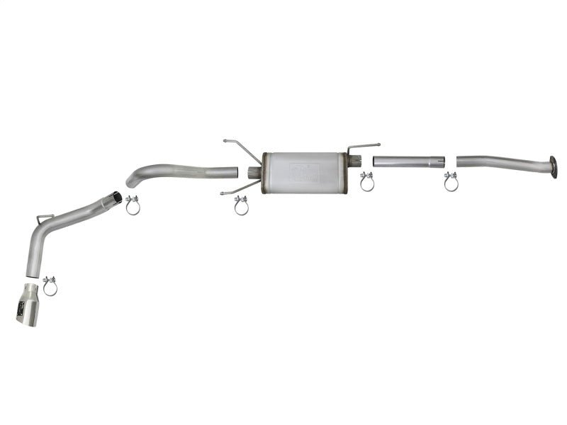 aFe MACH Force - Xp 2 - 1/2in 304 SS Cat - Back Exhaust w/ Polished Tips 2016+ Toyota Tacoma 2.7L/3.5L - My Store