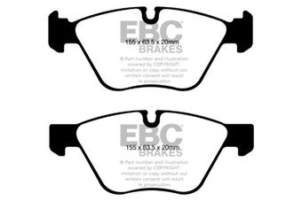 compare product EBC 08-10 BMW 128 3.0 Yellowstuff Front Brake Pads