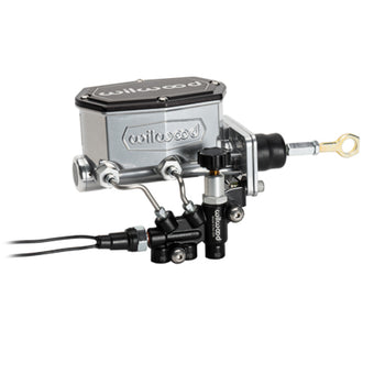 compare product Wilwood Mopar Compact Tandem M/C Kit w/ Combination Valve & Pushrod 15/16in Bore - Chrome
