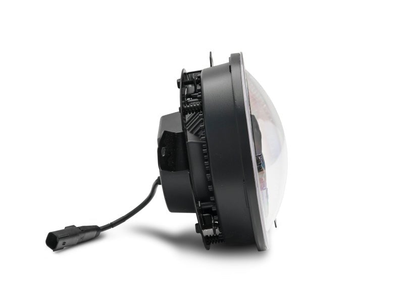Raxiom 18 - 22 Jeep Wrangler JL/JT Axial Series LED Headlights - Black Housing (Clear Lens) - My Store