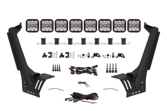 compare product Diode Dynamics Jeep JL SS5 Sport CrossLink Windshield - White Combo Lightbar Kit