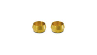 Vibrant 5/8in Brass Olive Hardline Tubing Inserts (2 Pack) - My Store