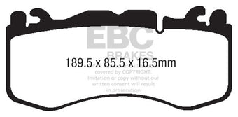 compare product EBC 12+ Aston Martin Vantage 4.7 Yellowstuff Front Brake Pads