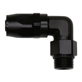 compare product DeatschWerks 10AN ORB Female Swivel 90-Degree Hose End CPE - Anodized Matte Black