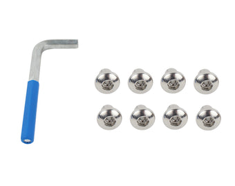 compare product Kentrol 07-18 Jeep Wrangler JK OEM Anti-Theft Door Nuts 4 Door - Polished Silver