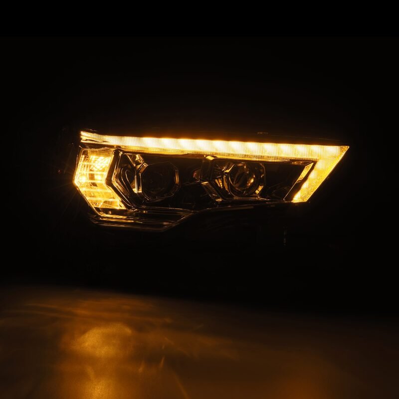 AlphaRex 14 - 22 Toyota 4Runner PRO - Series Projector Headlights Black w/Seq. Sig. + DRL - My Store
