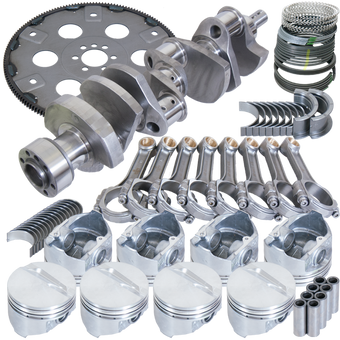 compare product Eagle Chevy 350 1Pc 3.750in Crank 5.700in I-Beam Rods 4.040in Pistons 168 Tooth FP Balanced Assembly