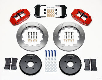 compare product Wilwood Narrow Superlite 6R Front Hat Kit 14.00in Red Nissan 350Z/Fiti G35