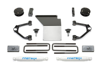 compare product Fabtech 07-18 GM K1500 w/OE Forged UCA 3.5in Budget UCA System w/Rear Perf. Shocks