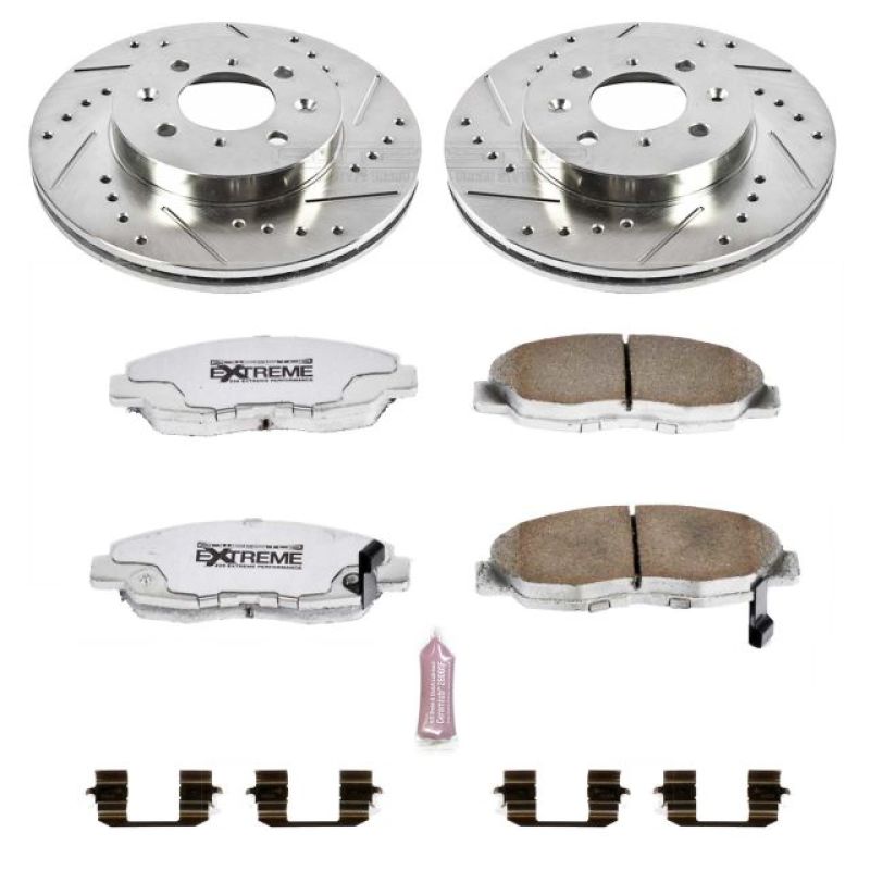 Power Stop 96 - 05 Honda Civic Front Z26 Street Warrior Brake Kit - My Store