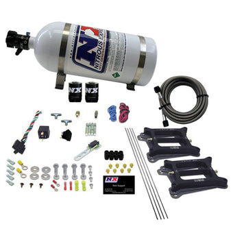 compare product Nitrous Express Dual/4150/Alcohol Nitrous Kit (50-300HP) w/10lb Bottle