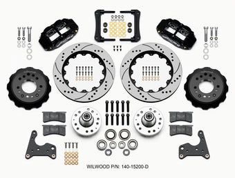 compare product Wilwood Narrow Superlite 6R Front Hub Kit 14.00in Drilled 65-72 CDP C Body -Drum