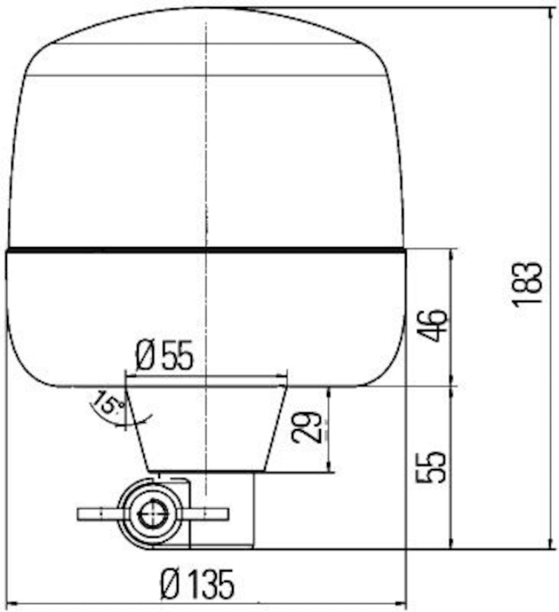 Hella Led Lamp 12/24V Amber Flex Mounting 2Rl - My Store