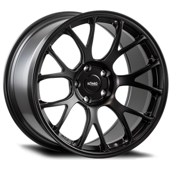 compare product Konig Forged F1M 18X8.5 5X114.3 ET35 Satin Black Knurled Bead