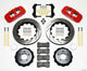 Wilwood AERO6 Front Hat Kit 14.25 Drilled Red 2006 - 10 Magnum/Challenger/Charger/300C - My Store