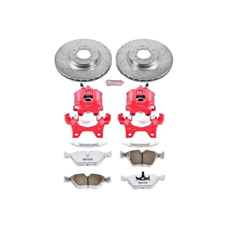 Power Stop 95 - 99 BMW M3 Front Z26 Street Warrior Brake Kit w/Calipers - My Store
