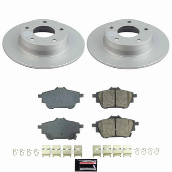 compare product Power Stop 20-25 Nissan Sentra Rear Z17 Coated Brake Kit