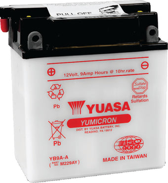 compare product Yuasa YB9A-A Yumicron 12-Volt Battery