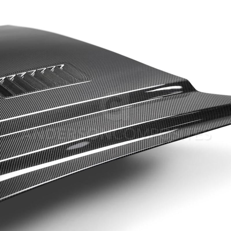 Anderson Composites 2018 Ford Mustang Super Snake Double Sided Carbon Fiber Hood - My Store