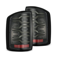 AlphaRex 14 - 18 GMC Sierra 1500/2500HD/3500HD LUXX - Series LED Tail Lights Alpha - Blk Actv Lgt Seq. Sig - My Store
