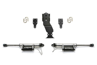 compare product Fabtech 17-21 Ford F250/F350 4WD Dual Steering Stabilizer System w/DL 2.25 Resi Shocks
