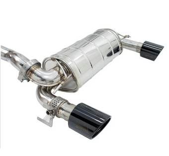 compare product Invidia 15-18 Ford Focus RS Q300 w/Valve Rolled Black Tip Cat-Back Exhaust