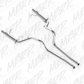 compare product MBRP 11-14 Ford Mustang GT 5.0L Dual Split Rear Race Version AL 3in Cat Back Exhaust System