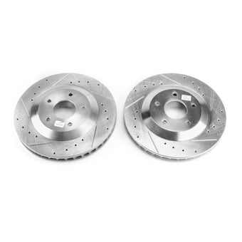 compare product Power Stop 2004 Cadillac XLR Front Evolution Drilled & Slotted Rotors - Pair