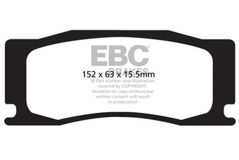 compare product EBC 08-09 Jaguar XKR 4.2L Supercharged Bluestuff Front Brake Pads