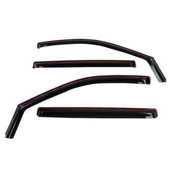 compare product Westin 19-21 Chevy Silverado Crew Cab Pickup In-Channel Wind Deflector 4pc - Smoke