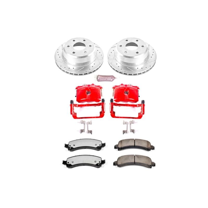 Power Stop 03 - 06 Cadillac Escalade Rear Z36 Truck & Tow Brake Kit w/Calipers - My Store