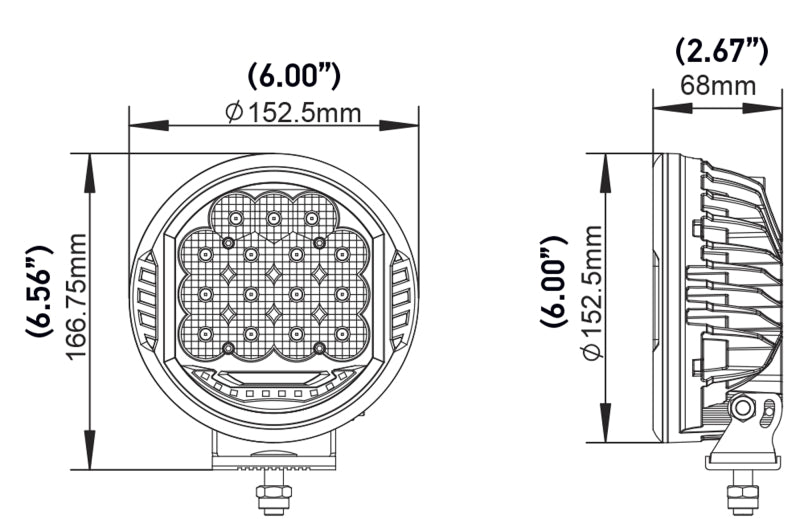 Hella 500 LED Driving Lamp - Single - My Store