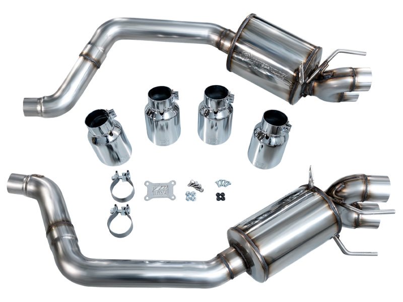 AWE Tuning 09 - 13 Chevrolet Corvette 6.2L Touring Edition Axle - Back Exhaust w/ Chrome Silver Tips - My Store