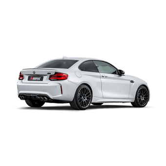 compare product Akrapovic 2018+ BMW M2 Competition/M2 CS (F87N) Slip-On Line (Titanium) w/Carbon Fiber Tips