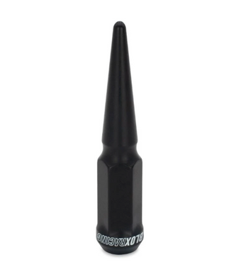 compare product BLOX Racing Spike Forged Lug Nuts - Flat Black 14 x 1.50mm - Single