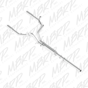 compare product MBRP 14 Chevy/GMC 1500 Silverado/Sierra 4.3L V6/5.3L V8 Dual Split Rear Alum 3in Cat Back Exhaust