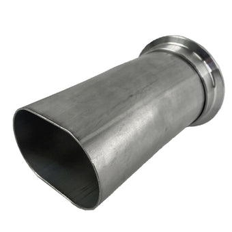 compare product Granatelli 3.0in Round to 3.0in Oval Exhaust Adapter w/V-Band