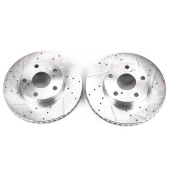 compare product Power Stop 05-15 Toyota Tacoma Front Evolution Drilled & Slotted Rotors - Pair