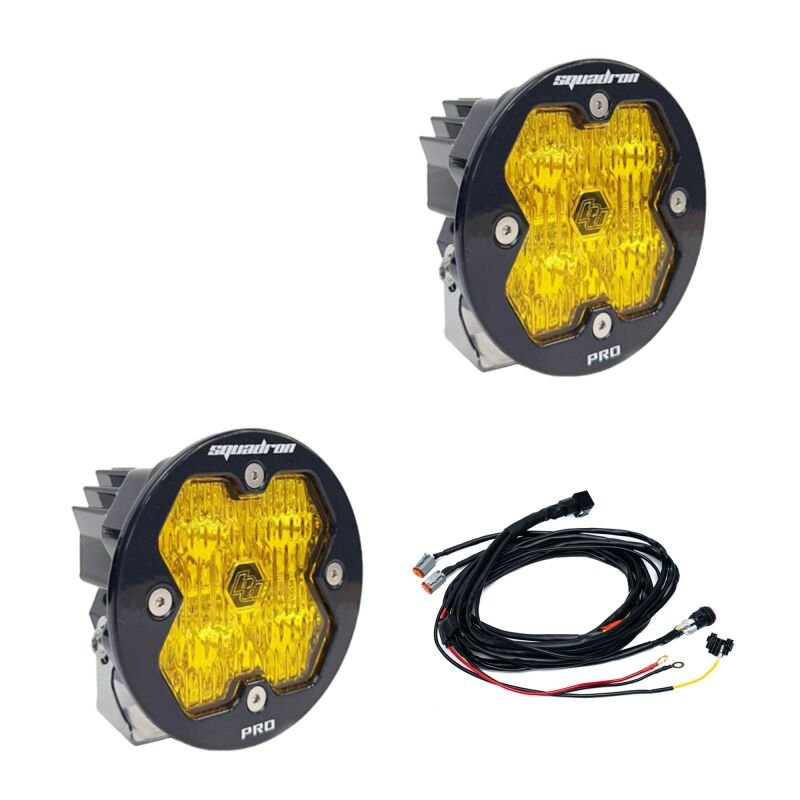 Baja Designs Squadron - R 2.0 Pro LED Wide Cornering (Pair) - Baja Amber - My Store