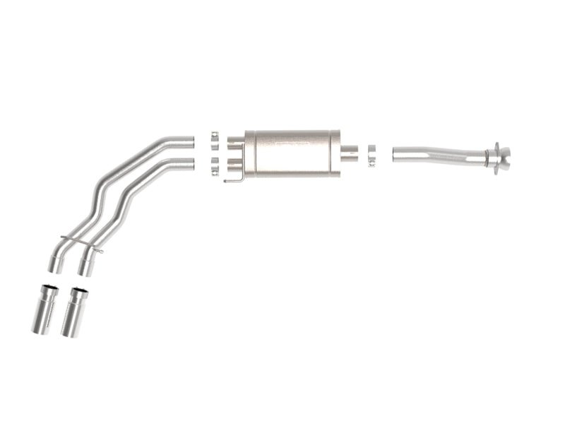 aFe Rebel 3in 409 SS Cat - Back Exhaust 2021 Ford F - 150 V6 2.7L/3.5L (tt)/V8 5.0L w/ Polished Tips - My Store