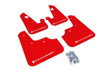 compare product Rally Armor 07-17 Mitsubishi Lancer Red UR Mud Flap w/ White Logo