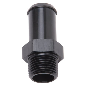 compare product Edelbrock Hose End Straight 3/8In NPT to 5/8In Barb Black Anodize