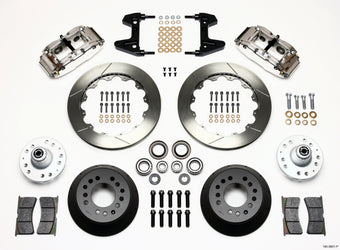 compare product Wilwood Narrow Superlite 6R Front Hub Kit 12.88in Polished 74-80 Pinto/Mustang II Disc Spindle only