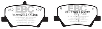 compare product EBC 2018+ Volvo XC40 T4 Greenstuff Rear Brake Pads