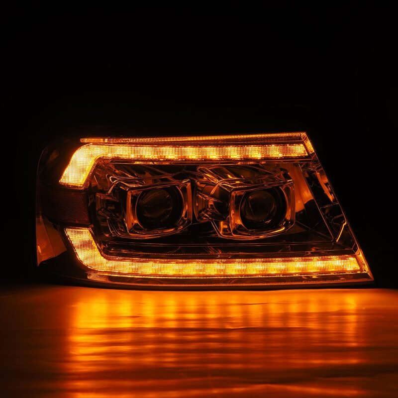 AlphaRex 06 - 08 Lincoln Mark LT LUXX - Series LED Projector headlights Black w/ Sequential Signal - My Store