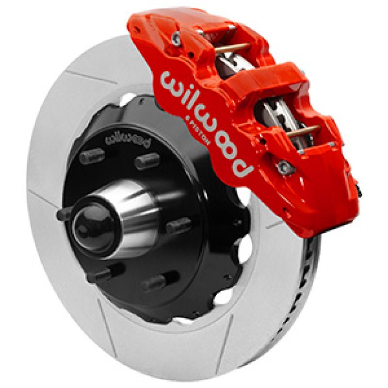 Wilwood 63 - 87 C10 CPP Spindle AERO6 Front BBK 14in Slotted 6x5.5 BC - Red - My Store