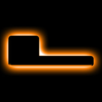 compare product ORACLE Lighting Universal Illuminated LED Letter Badges - Matte Blk Surface Finish - L