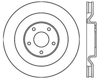 compare product StopTech Power Slot 06-10 Corvette (Z06) / 10 Corvette Grand Sport Front Left Slotted CRYO Rotor