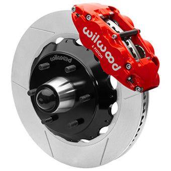compare product Wilwood 63-87 C10 FNSL6R Front Big Brake Kit 14in slotted 6x5.5 BP for drop spindles - Red