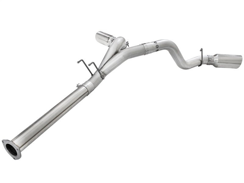 aFe Atlas Exhaust 4in DPF - Back Exhaust Aluminized Steel Polished Tip 11 - 14 ford Diesel Truck V8 - 6.7L - My Store